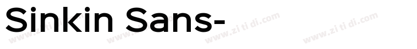 Sinkin Sans字体转换